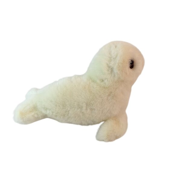 Vintage Gund White Seal Pup Plush 10" Stuffed Animal Toy 1983 - Picture 3 of 8